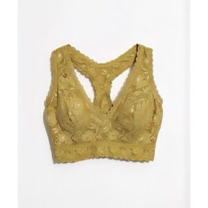 Cosabella Lace Bralette Honey Mustard Yellow Racerback Comfort Medium